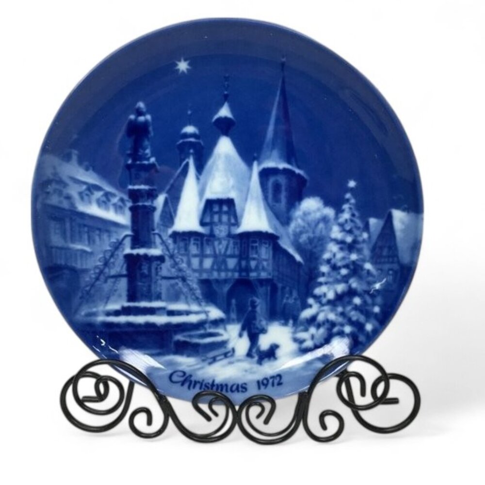 1972 Christmas Eve in Michefstadt Berlin DesignCollector Plate w/Box W. Germany